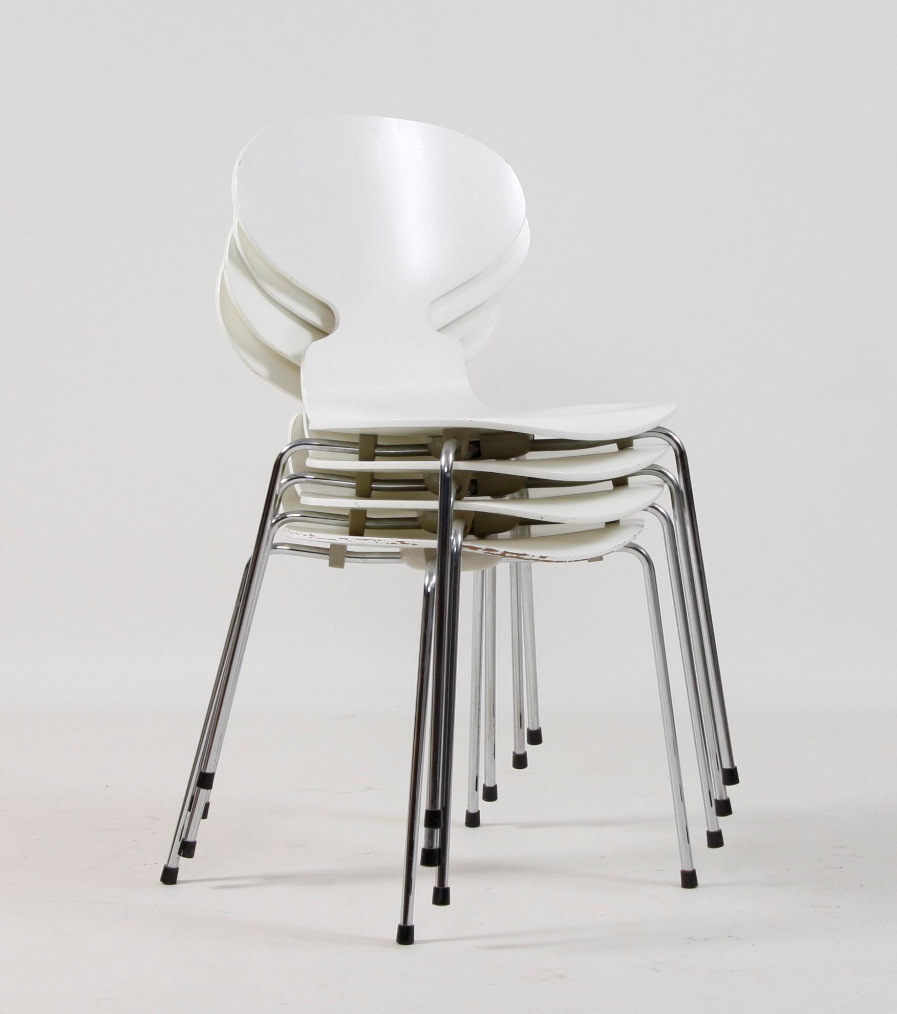 STOLAR, 4 st, "Myran", Arne Jacobsen, Fritz Hansen.