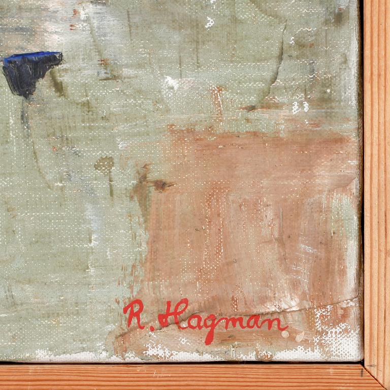 RUNE HAGMAN, olja på duk. Sign.