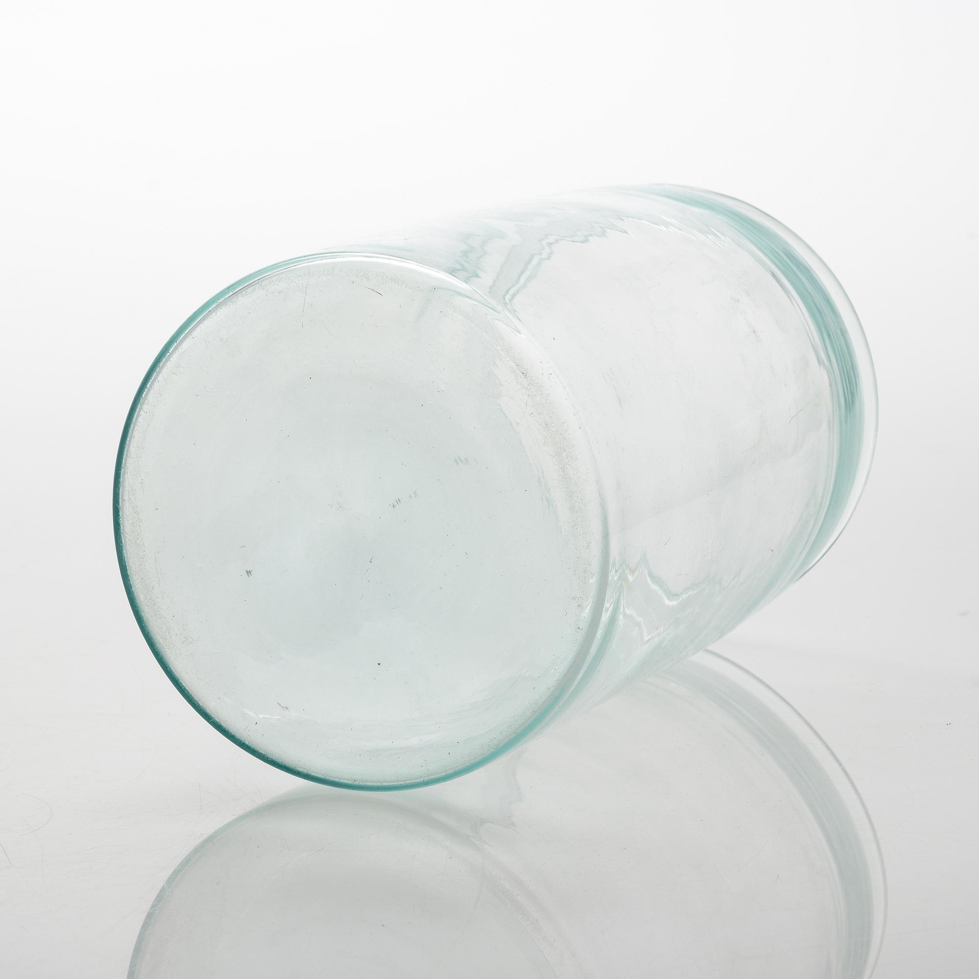 A set of 3 glass jars, among others Karhulan lasitehdas, first half of the 20th century.