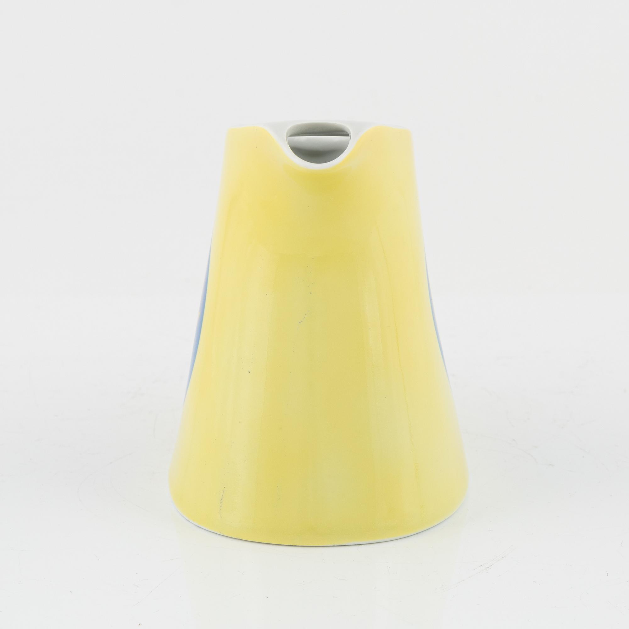 A porcelain water jug, 'Svenska Amerika Linjen', mid 20th Century.