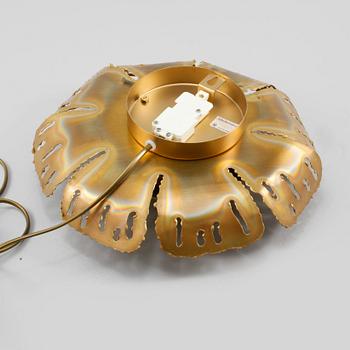 VÄGGLAMPA, mässing, Holm-Sörensen & Co. As, Danmark, 1900-talets andra hälft.