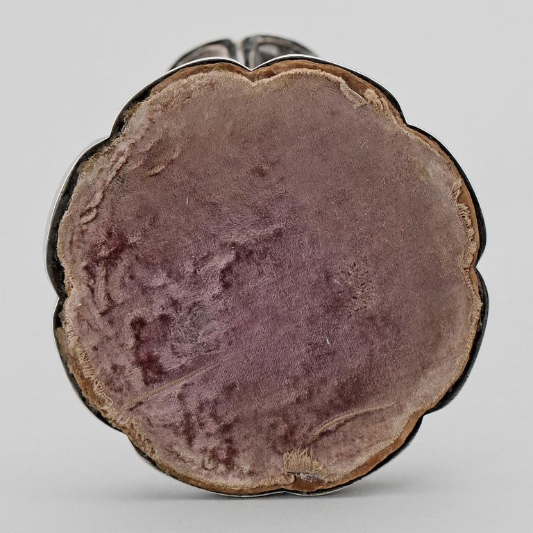 LJUSSTAKE, silver, Christian Hammer Stockholm 1851.