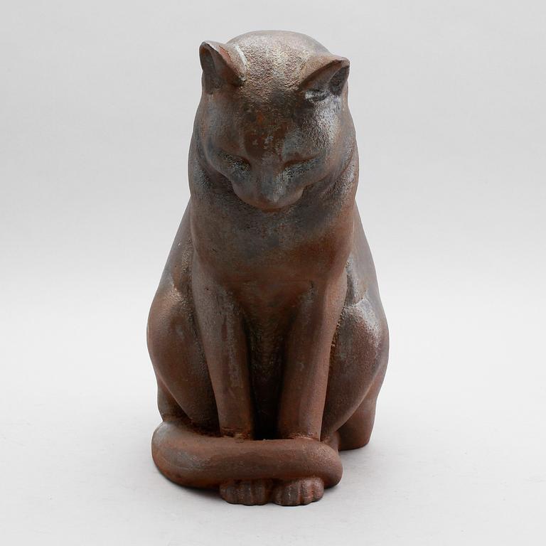 SKULPTUR, gjutjärn, "Jönssons katt", Anders Jönsson, Firma Svenskt Tenn.