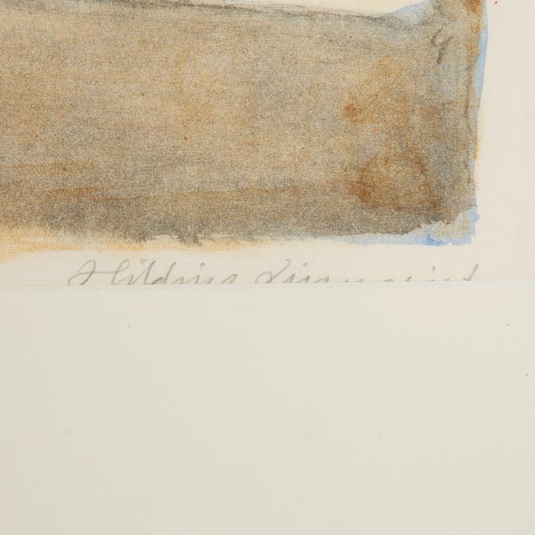 Hilding Linnqvist, Still life with red lily.