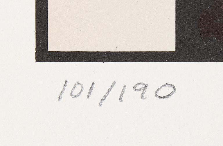 JAN STENMARK, a litograph in colours, signed and numbered 101/190.