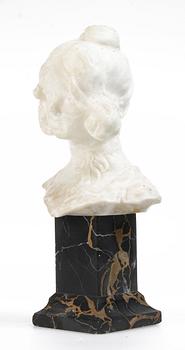 SKULPTUR, alabaster, 1900-tal.