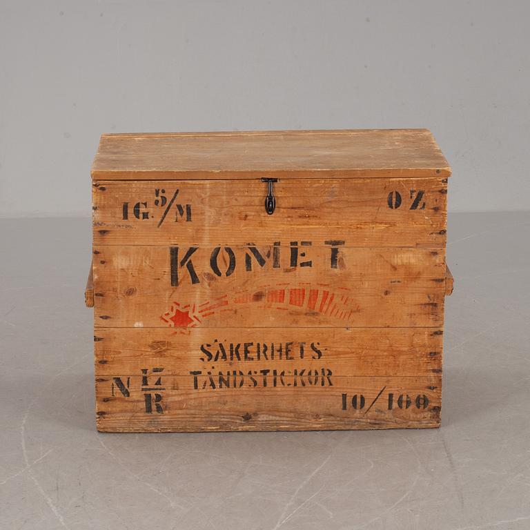 PACKLÅR, "Komet" säkerhets tändstickor.