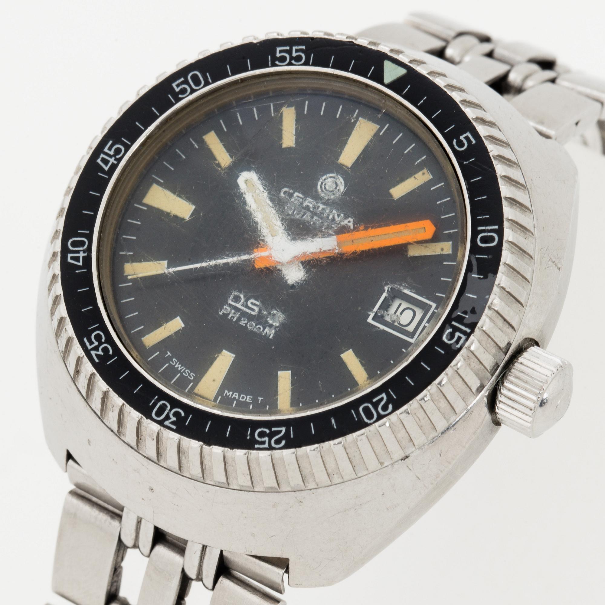 CERTINA DS 3 PH 200M wristwatch 40 mm. Bukowskis