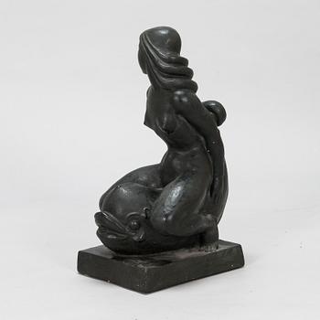 Ivar Johnsson, a painted plaster sculpture, signed.