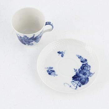 Royal Copenhagen, kaffeservis, 12 delar, porslin, "Blå Blomst", Danmark.