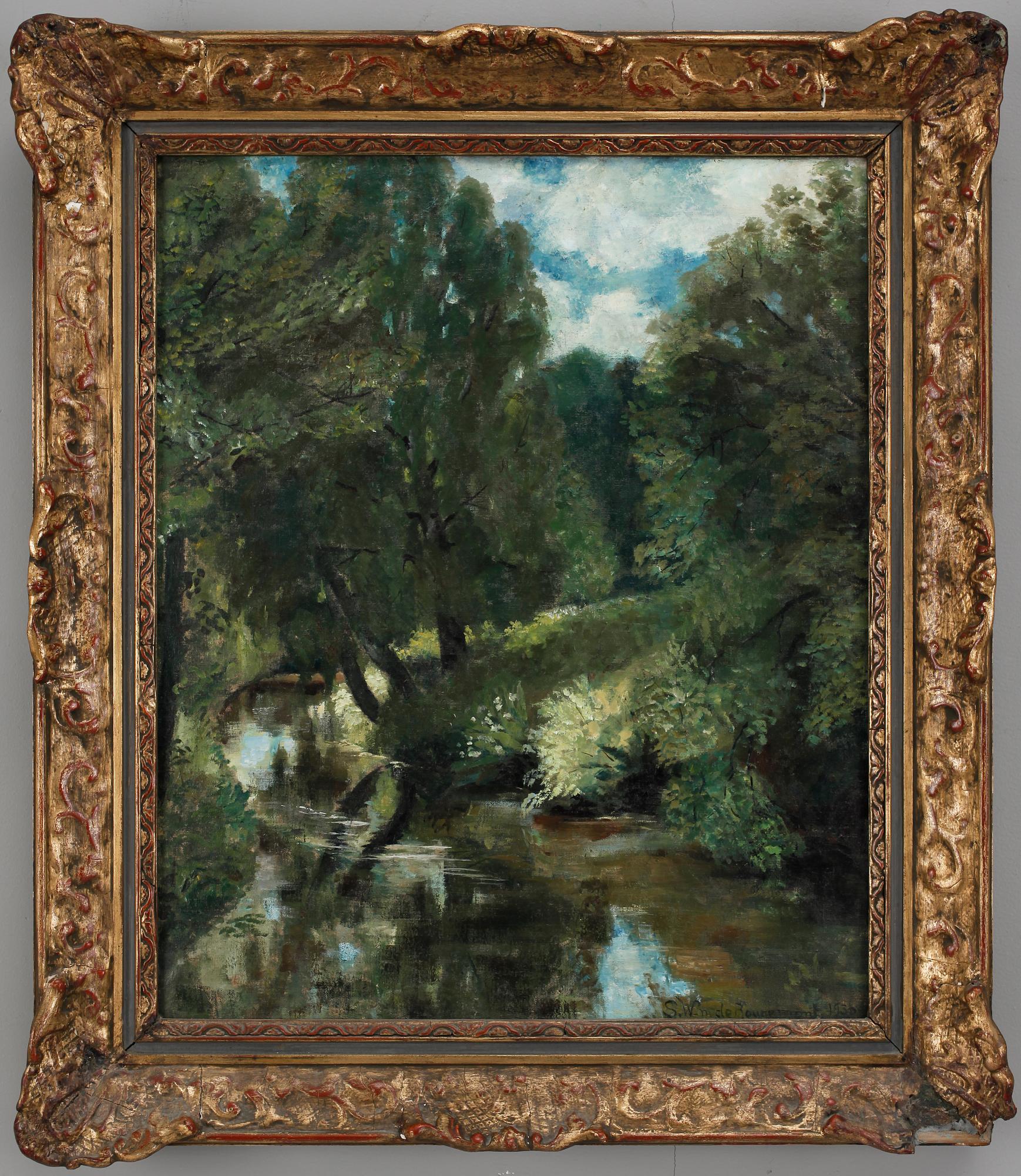 SIGRID DE ROUGEMONT, olja på duk, sign o dat 1930.