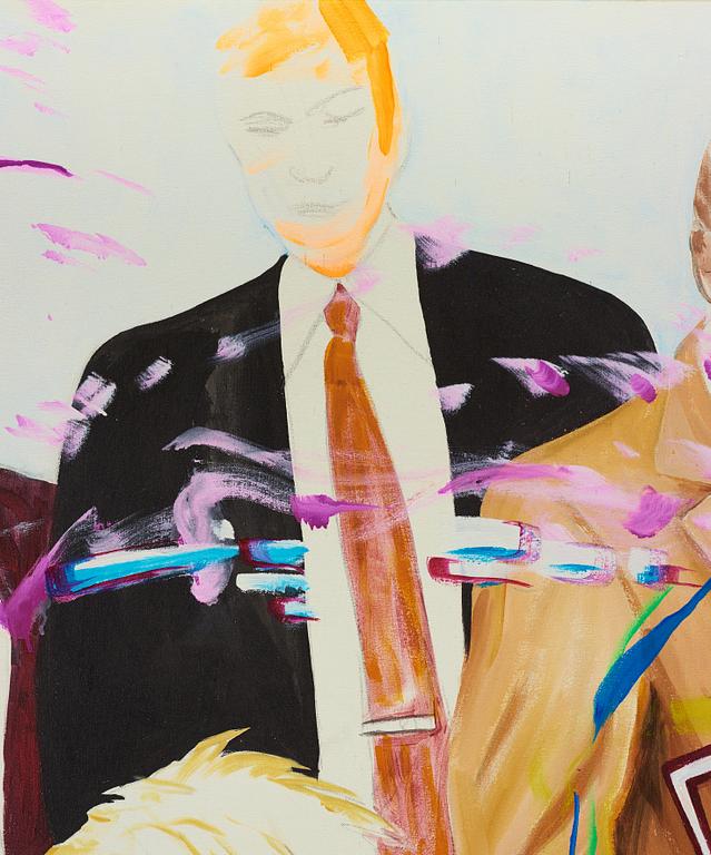 Jonathan Borofsky, acrylic on canvas.