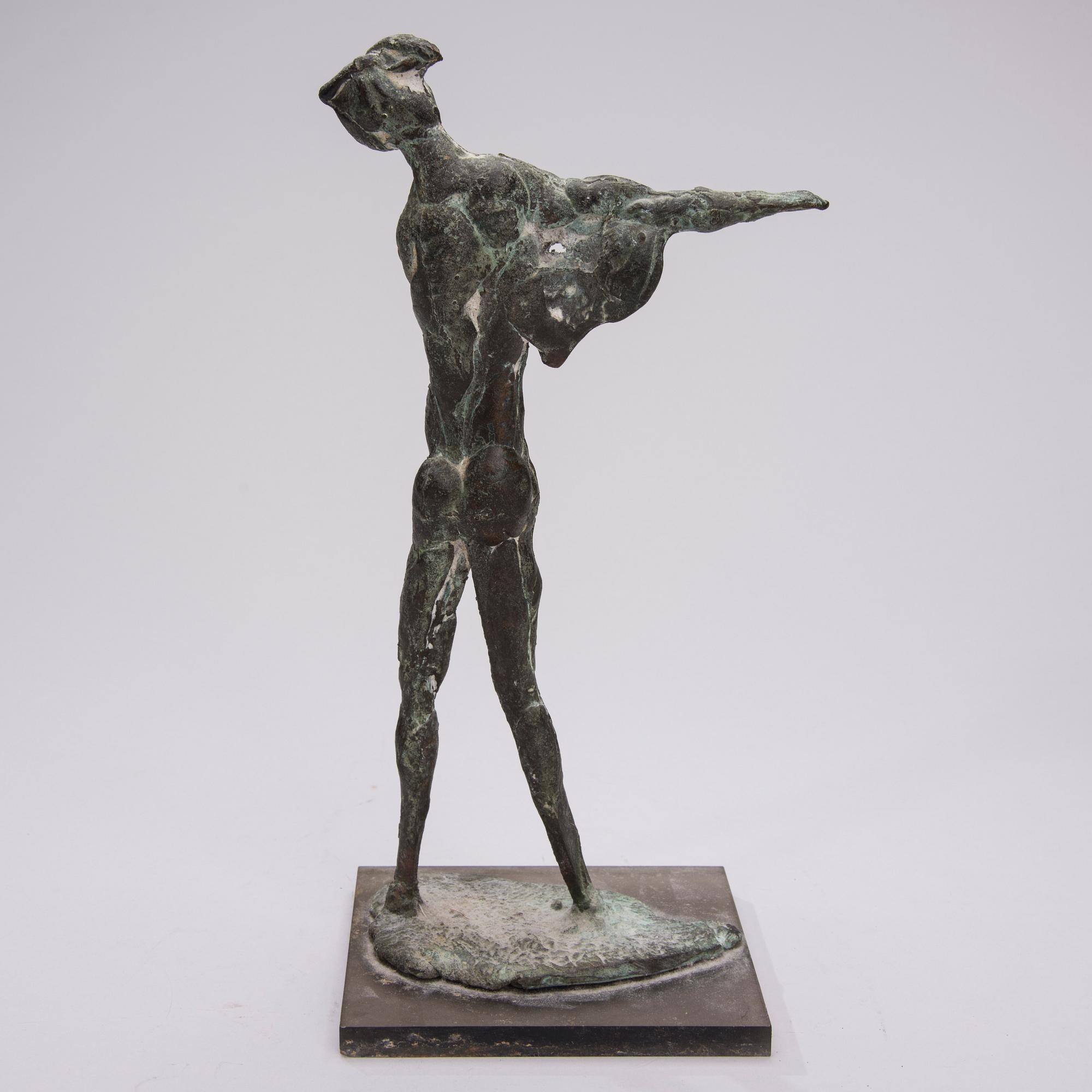 KAARINA TARKKA, skulptur, brons, osignerad.