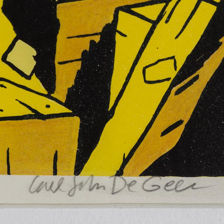 CARL JOHAN DE GEER, litografi, signerad och numrerad 103/290.