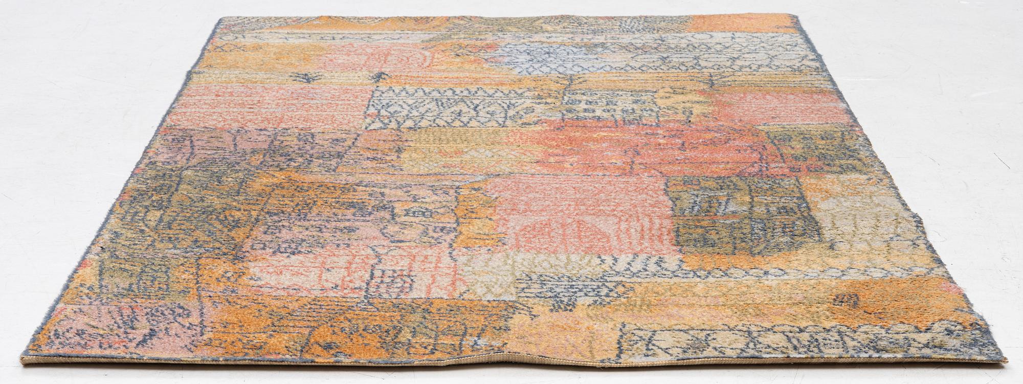 Paul Klee, matta, ”Florentinisches villenviertel”, maskingjord flossa, ca 200 x 140 cm.