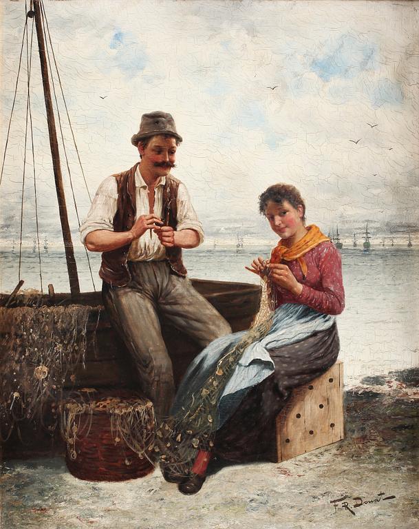 FREDERICK REGINALD DONAT, olja på duk, sign.