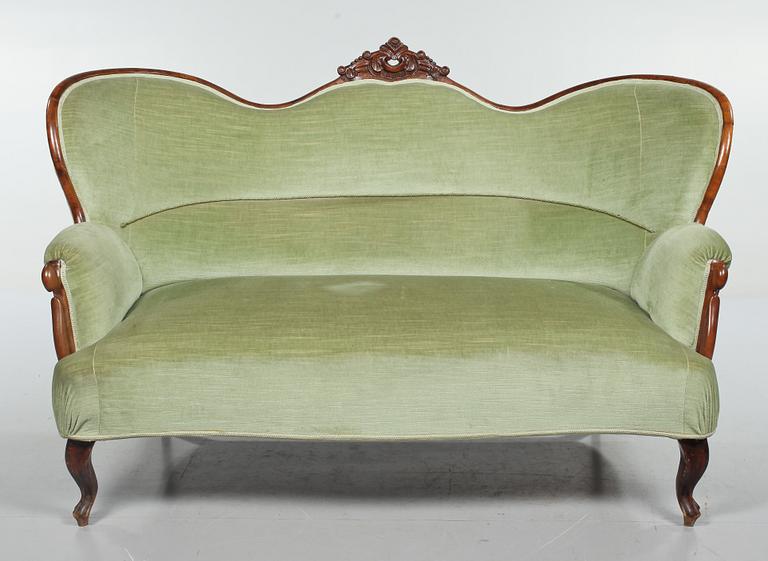SOFFA, nyrokoko, 1800-talets andra hälft.