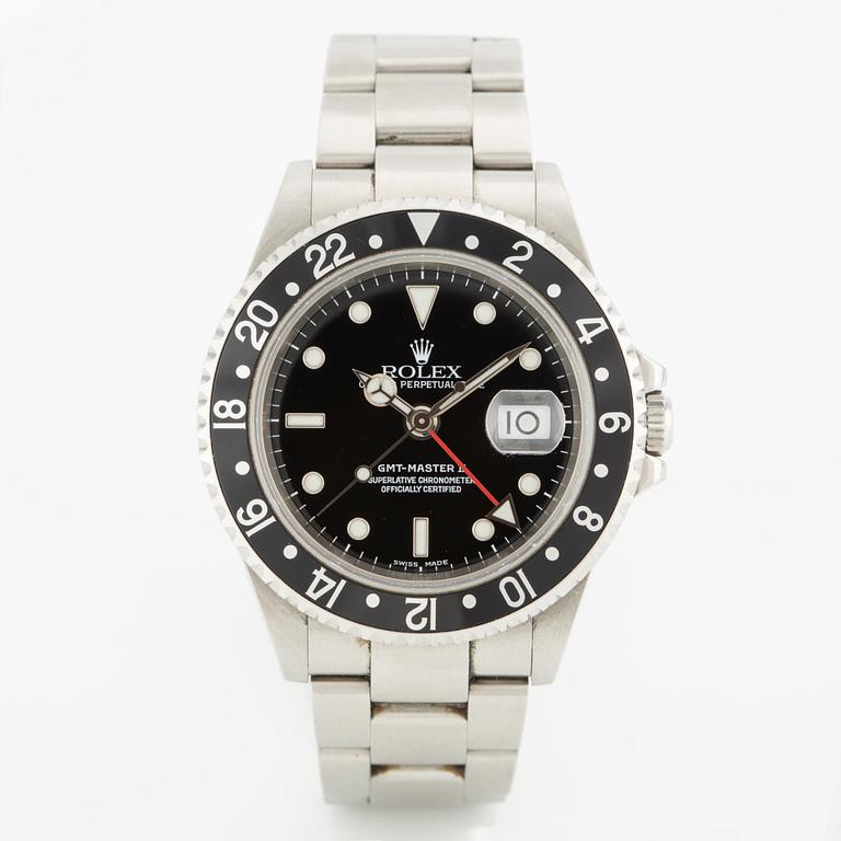 Rolex, Oyster Perpetual Date, GMT-Master II, armbandsur, 40 mm.