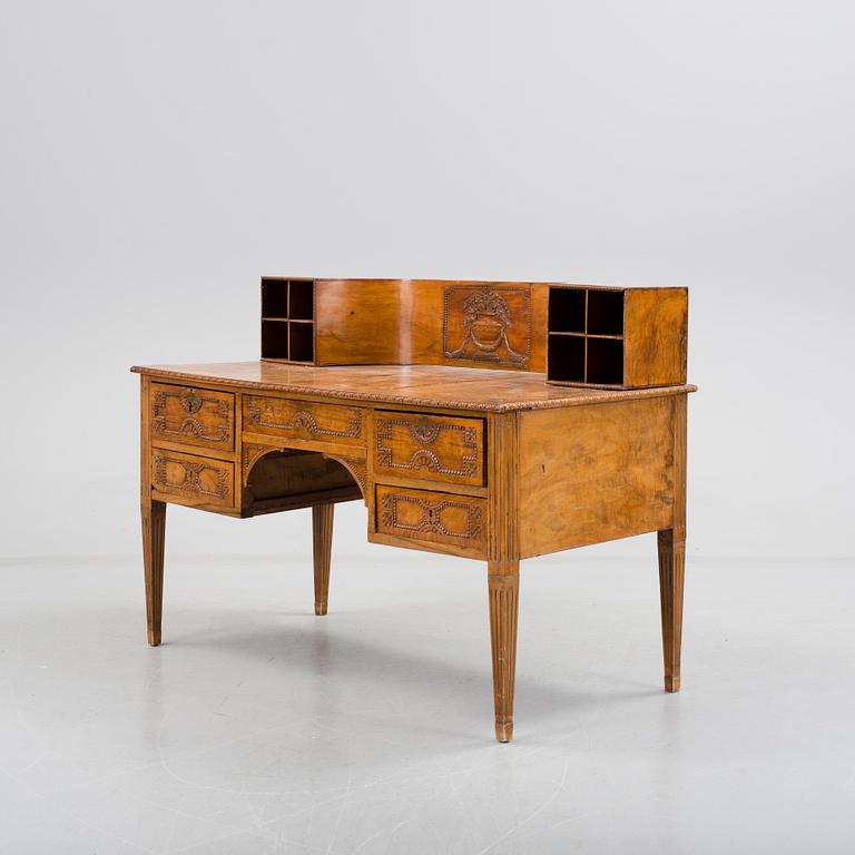 A 19th century desk and chair.