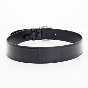 Chanel, a patent leather belt.