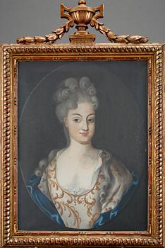 OKÄND KONSTNÄR, gouache på duk, 1800-tal.