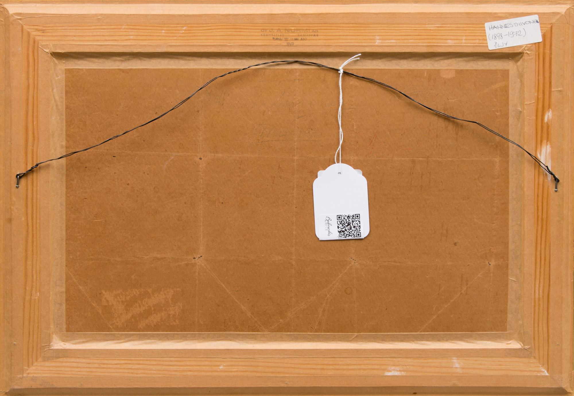 HANNES SIIVONEN, öljy kankaalle, pingotettu levylle, signeerattu.