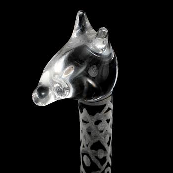 FIGURIN, glas, Vicke Lindstrand, Kosta, 1900-talets andra hälft.