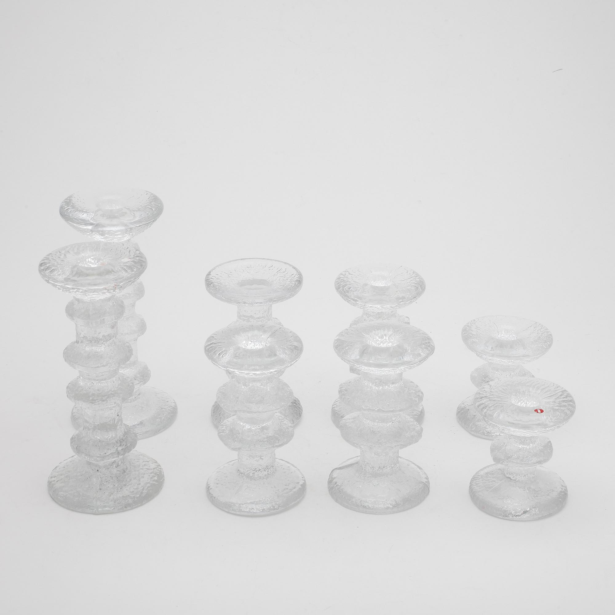 LJUSSTAKAR, 8 st, "Festivo", Timo Sarpaneva, Iittala.