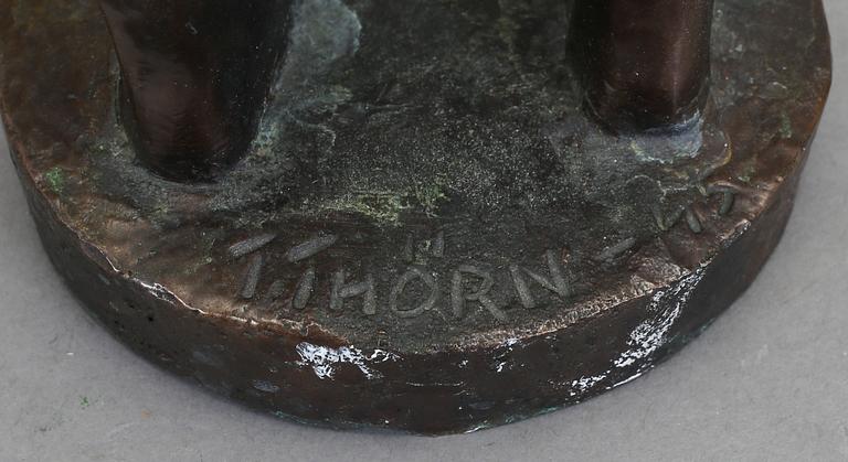 THURE THÖRN, skulptur, brons, signerad och daterad -45.