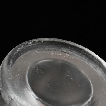 GLASSERVIS, 9 delar, "Iced", Vicke Lindstrand, Orrefors, formgiven 1936.