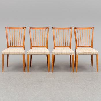 Four second half of the 20th century chairs.