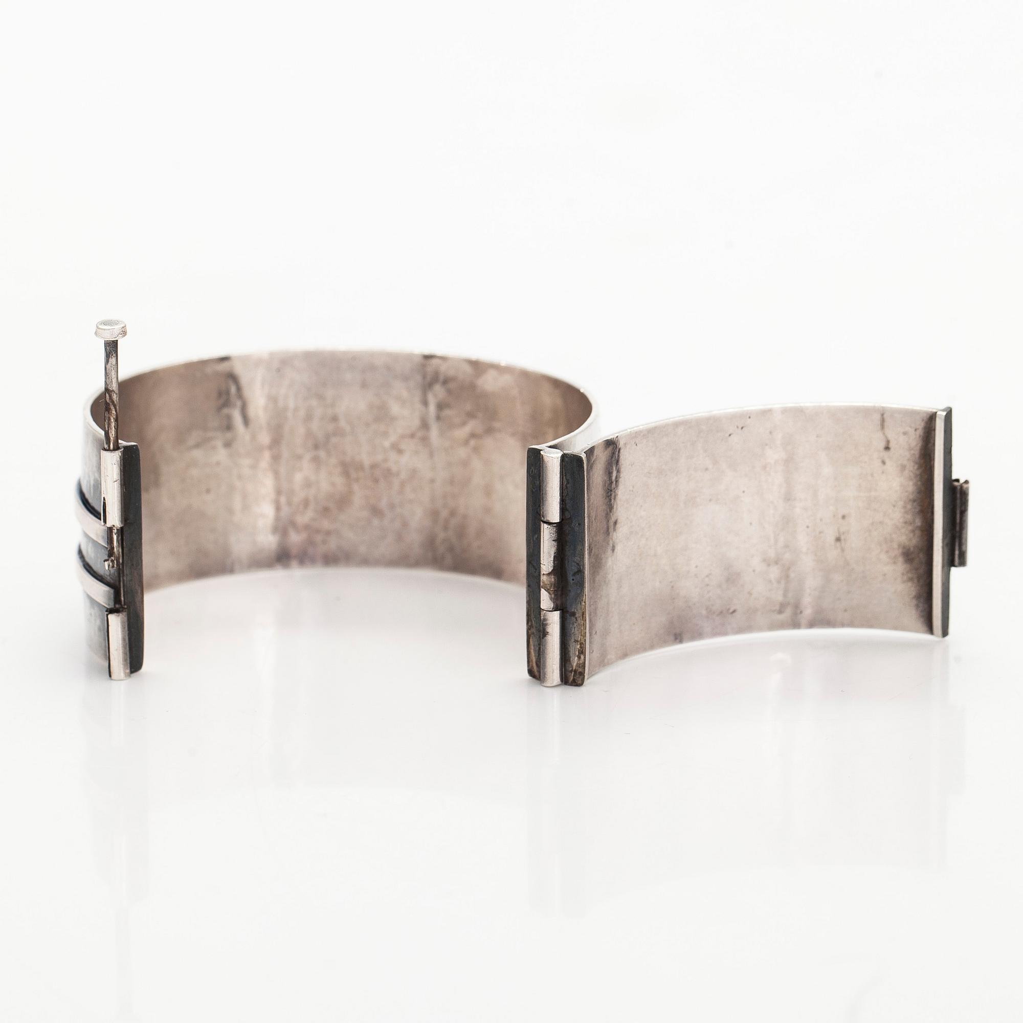 Reijo Sirkeoja, rannekoru, hopeaa, Tampere 1963.