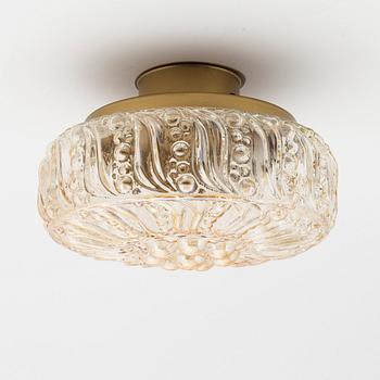 A ceiling light from Glashütte Limburg, Germany, later part of the 20th Century.