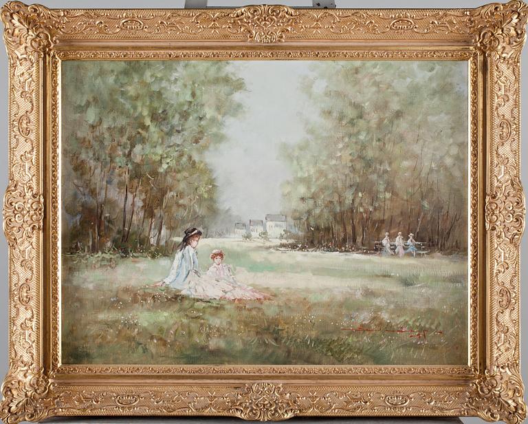 BAREND VAN DER BRUGGEN, olja på duk, signerad.