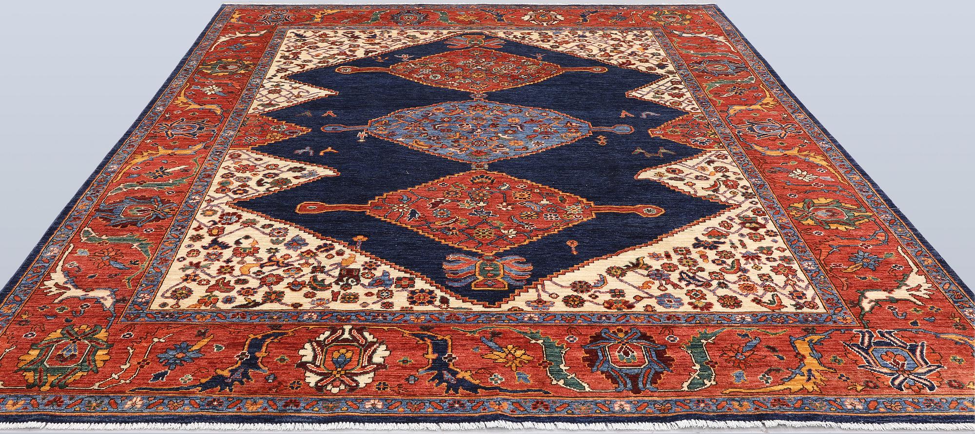 A Zigler, Heris Design carpet, 298 x 247 cm.