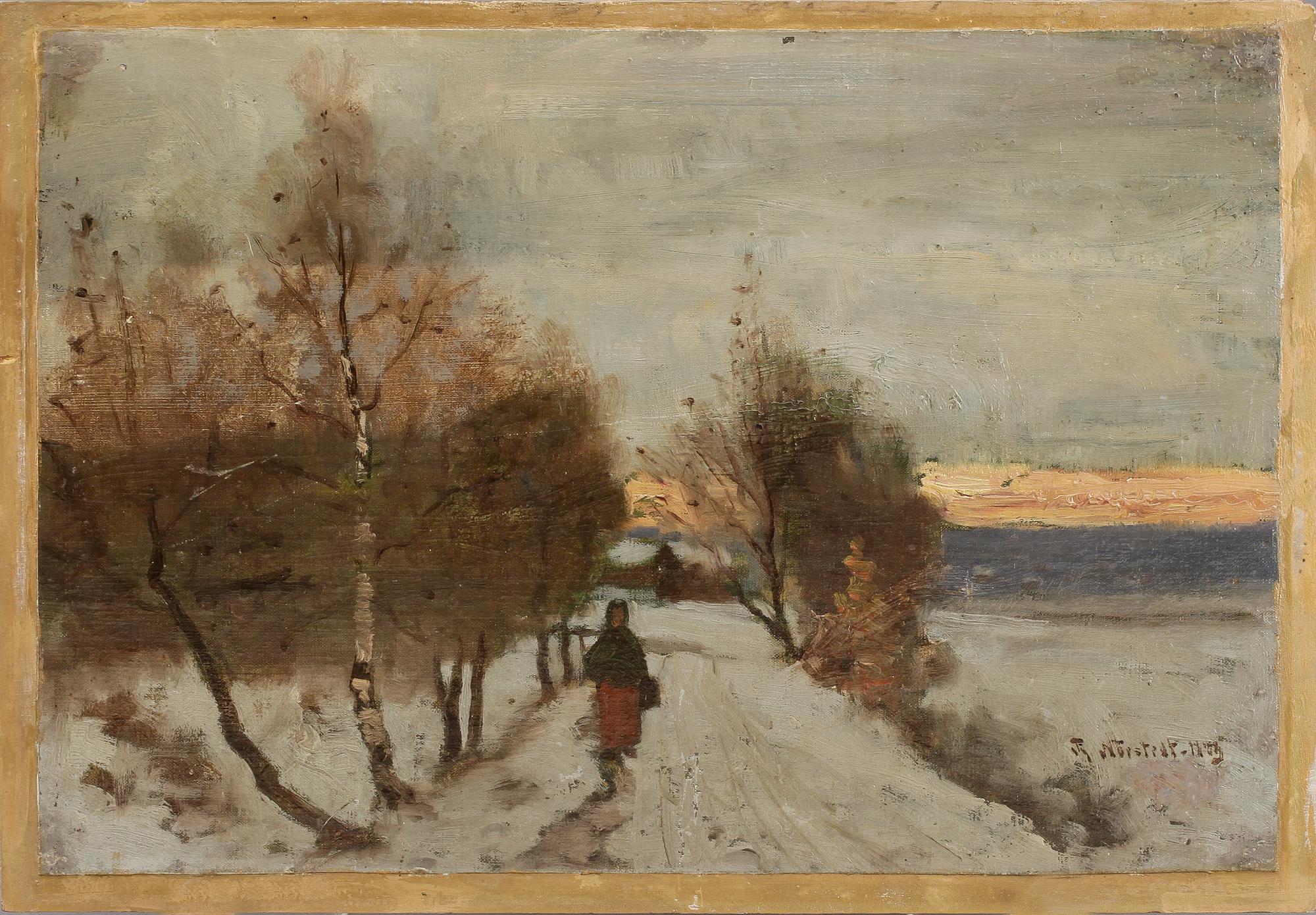 REINHOLD NORSTEDT, OLja på duk, signerad och daterad 1883.