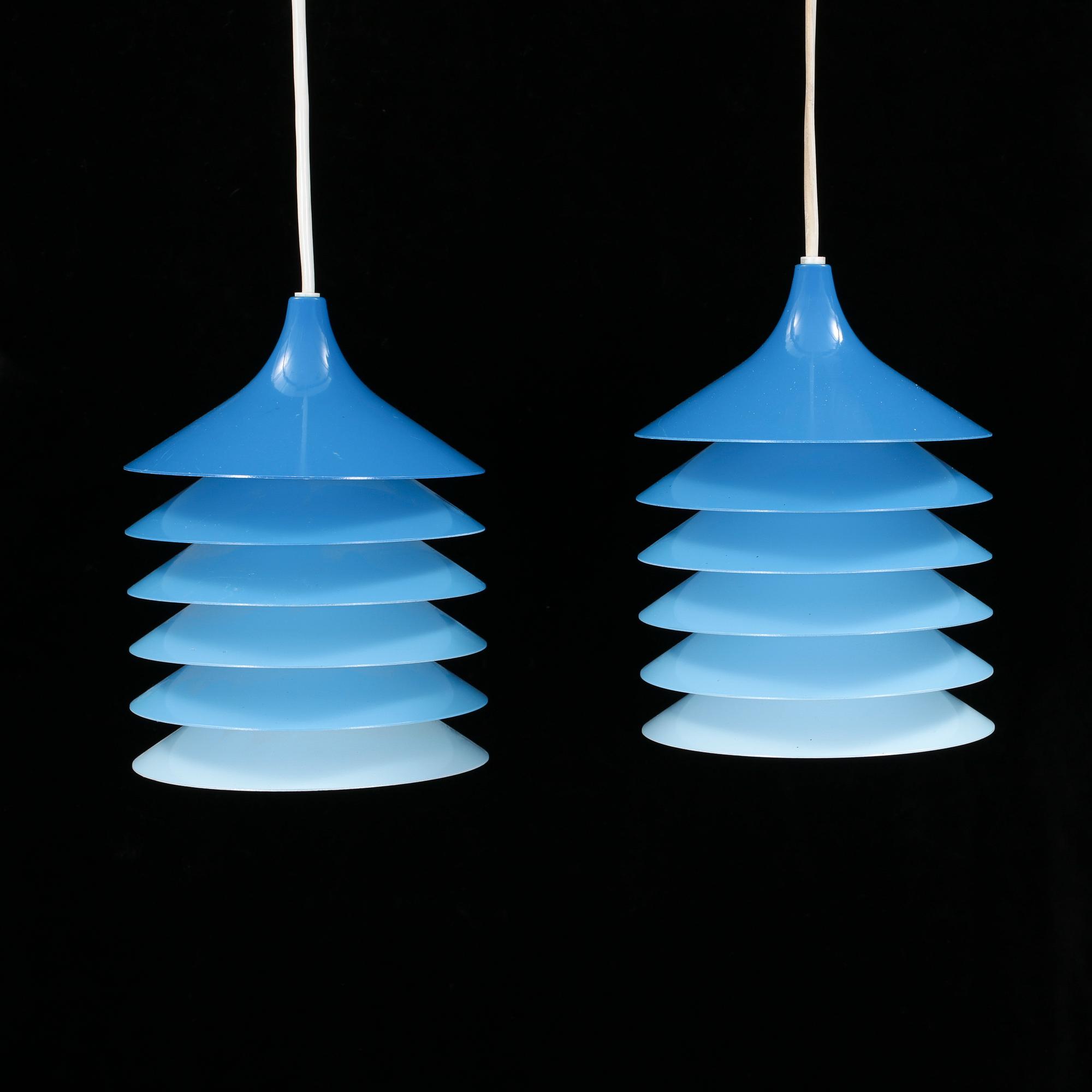 TAKLAMPOR, ett par, "Duett", IKEA, troligen 1970-tal, höjd 20 cm.