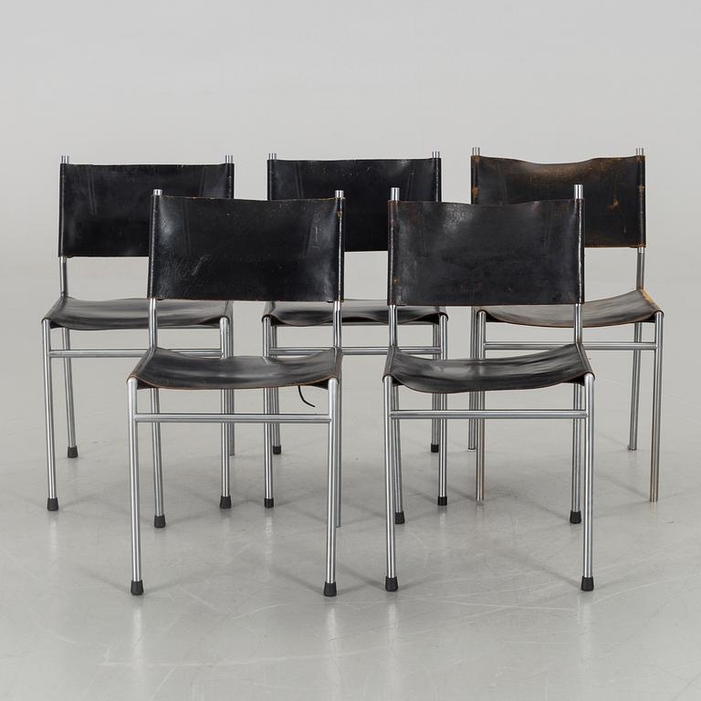 A set of 4 Martin Visser "model SE06" chairs, 20th century.