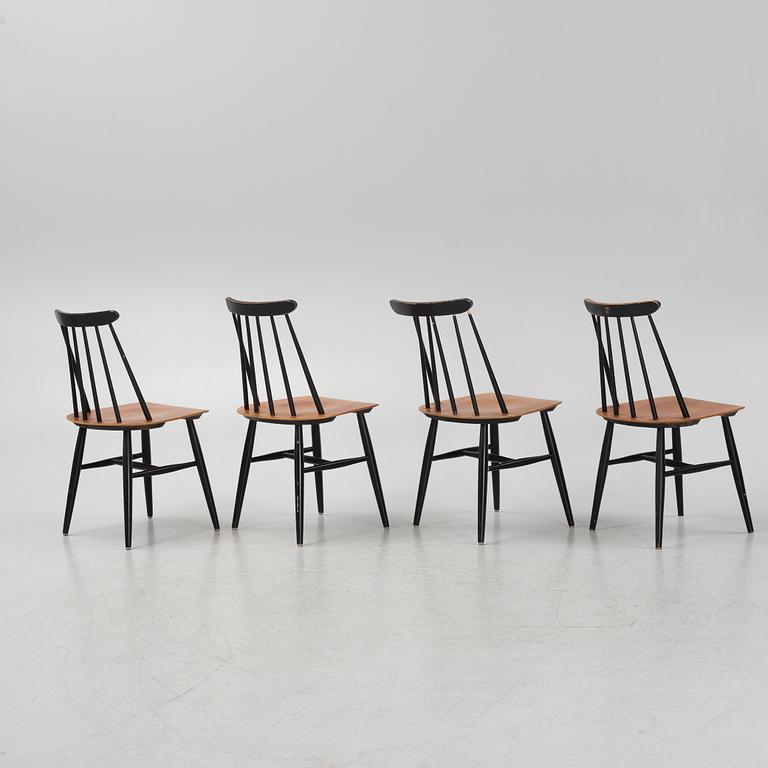 Ilmari Tapiovaara, a set of four 'Fanett' chairs, Edsbyverken, 1950's/60's.