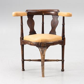 Powder chair, 18th century,.