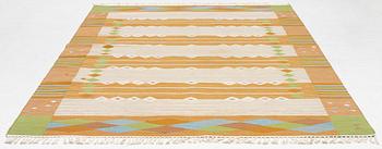 A flat weave carpet, signed Å, Axeco made in India, c. 280 x 196 cm.