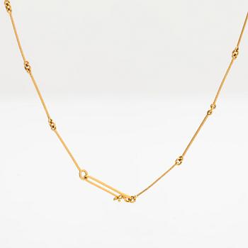 Björn Weckström, Halsband, "Kelohelmet", 14K guld och odlade pärlor, Lapponia 1970.
