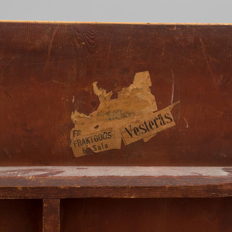 A 19th century folding table with root veneer.