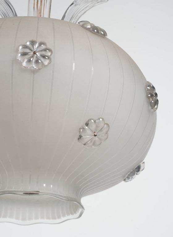 Harald Notini, a ceiling lamp, model "11556", Arvid Böhlmarks Lampfabrik, 1940s.