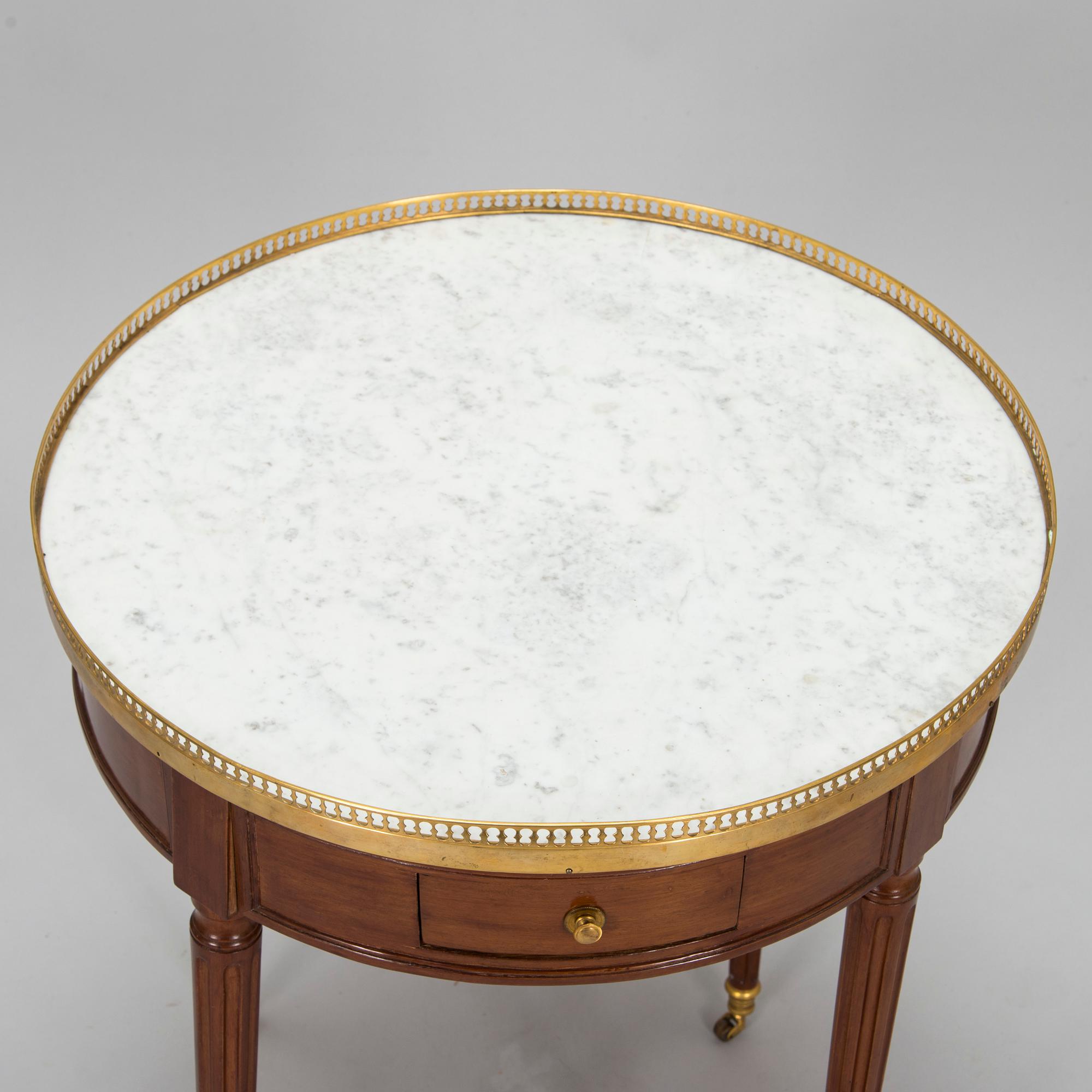 A directoire style coffee table/game table, 19th century.