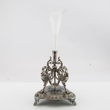 Vase around 1900 Britannia metal.