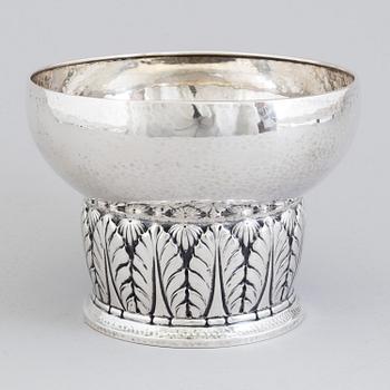 NL DAHLSTRÖM & CO, skål, silver, jugend, Örebro 1920.