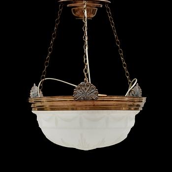 TAKLAMPA, 1900-talets första hälft. Höjd ca 50 cm.