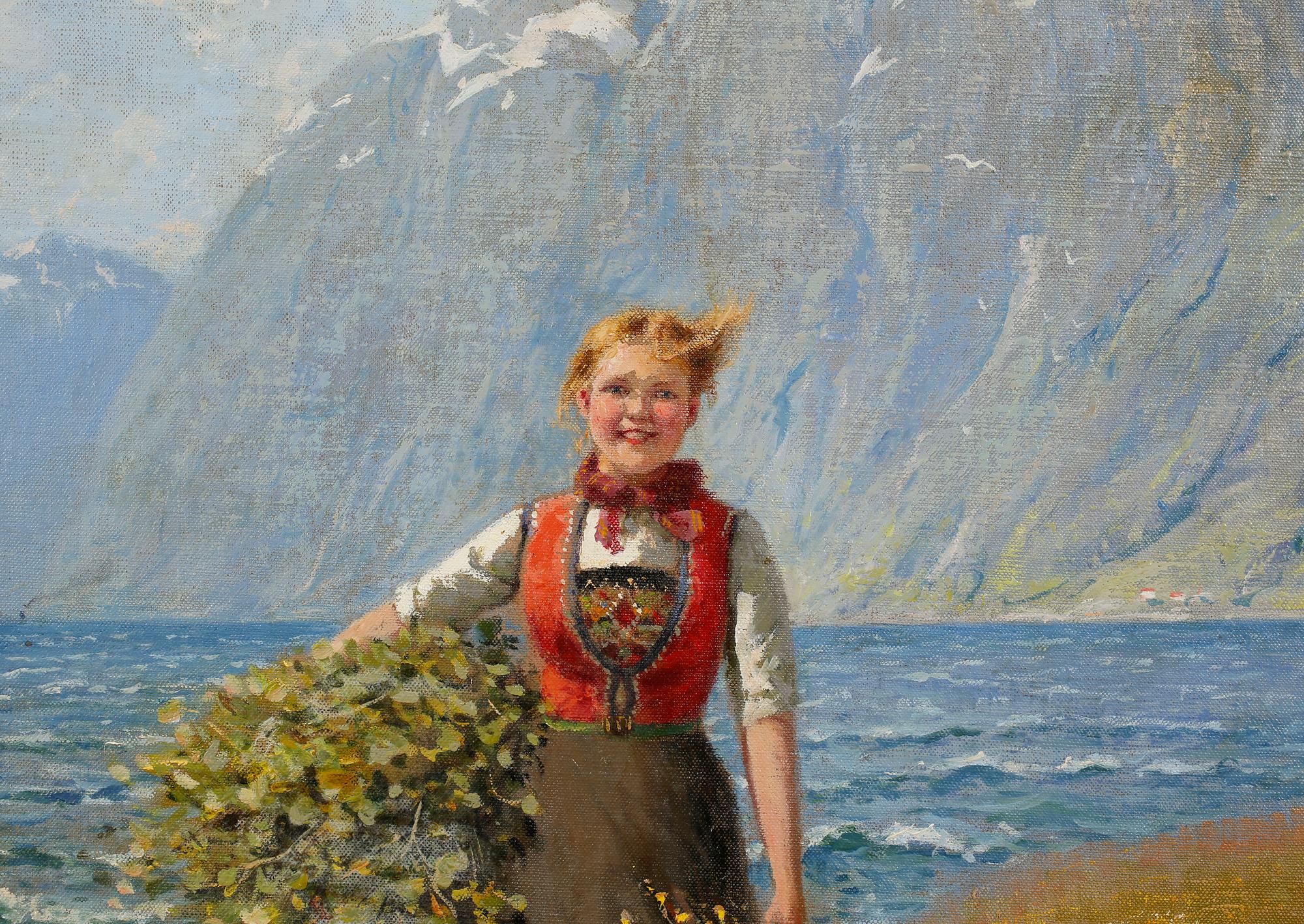 HANS DAHL, oil on canvas, signed.