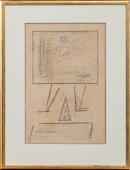 MAX ERNST, färgetsning. "A Nouveau Lopplo".  Epreuve d’artist och signerad.
